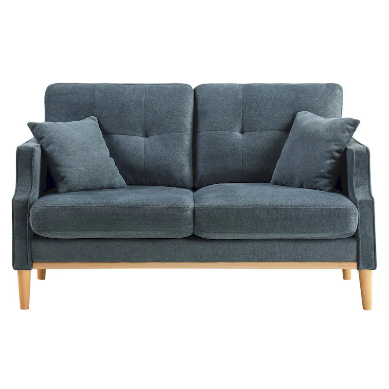 Stoffsofa für 2 Personen mit USB-Ladefunktion