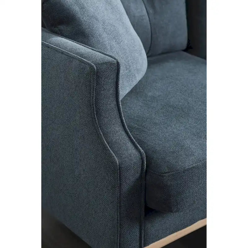 Stoffsofa für 2 Personen mit USB-Ladefunktion