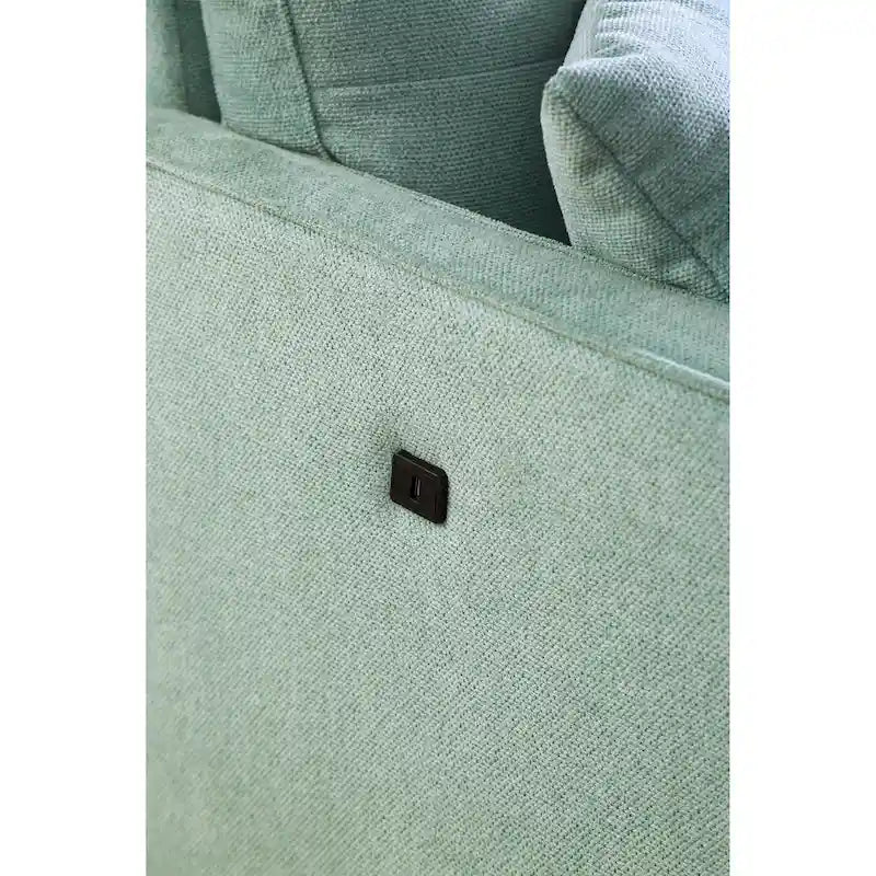 Stoffsofa für 2 Personen mit USB-Ladefunktion