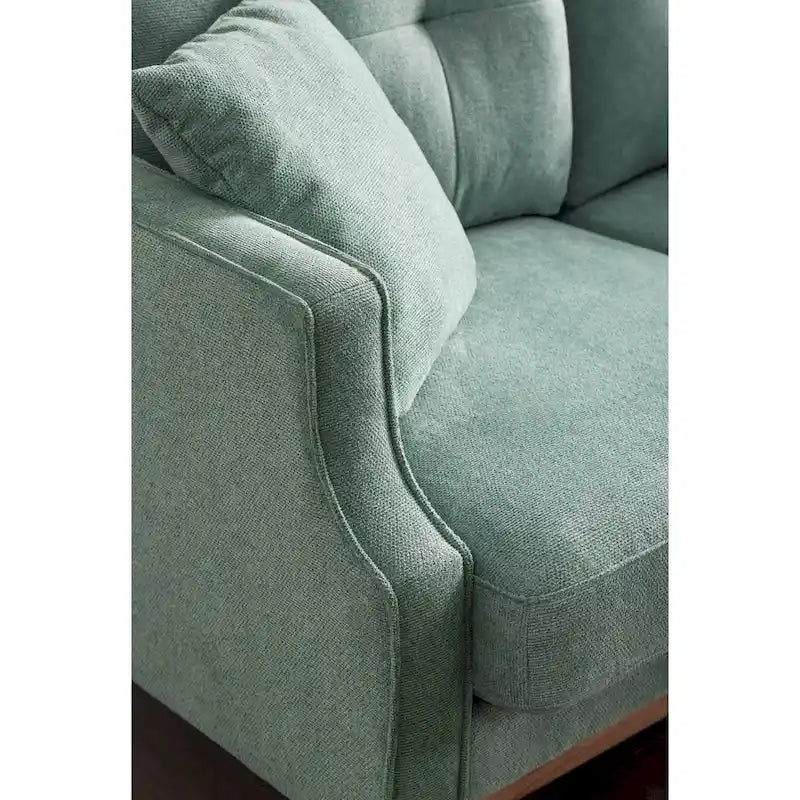 Stoffsofa für 2 Personen mit USB-Ladefunktion