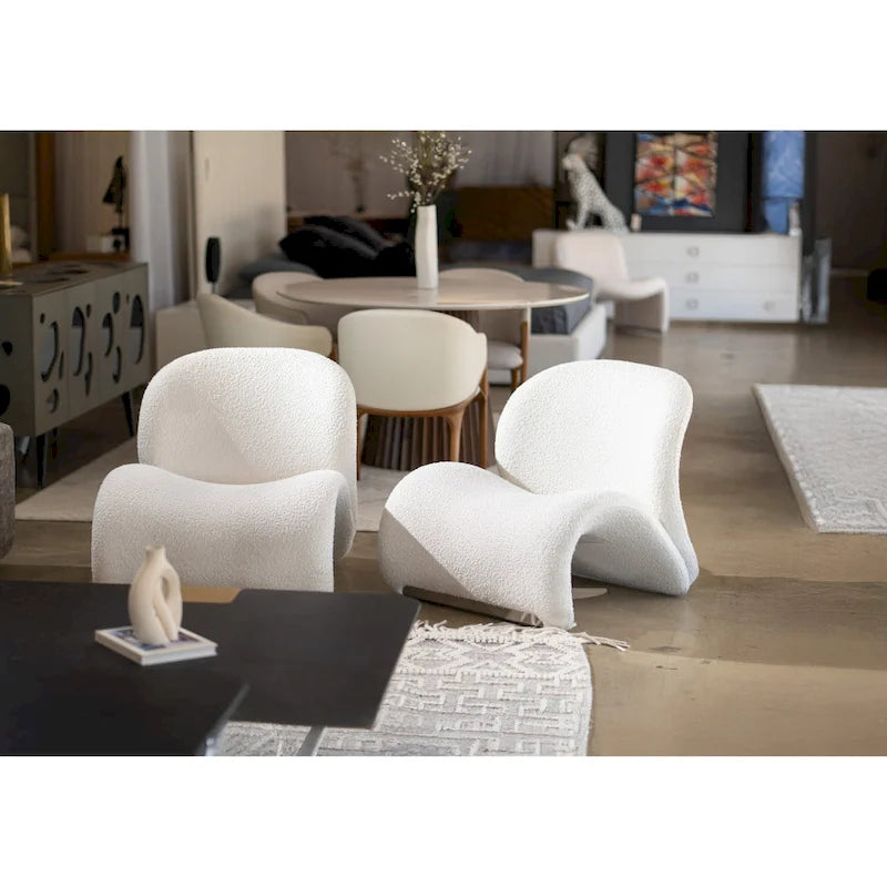 Sedia decorativa bianca moderna