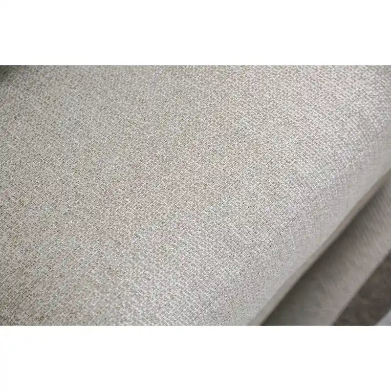 Sofá acolchado de tela de lino gris de estilo transicional