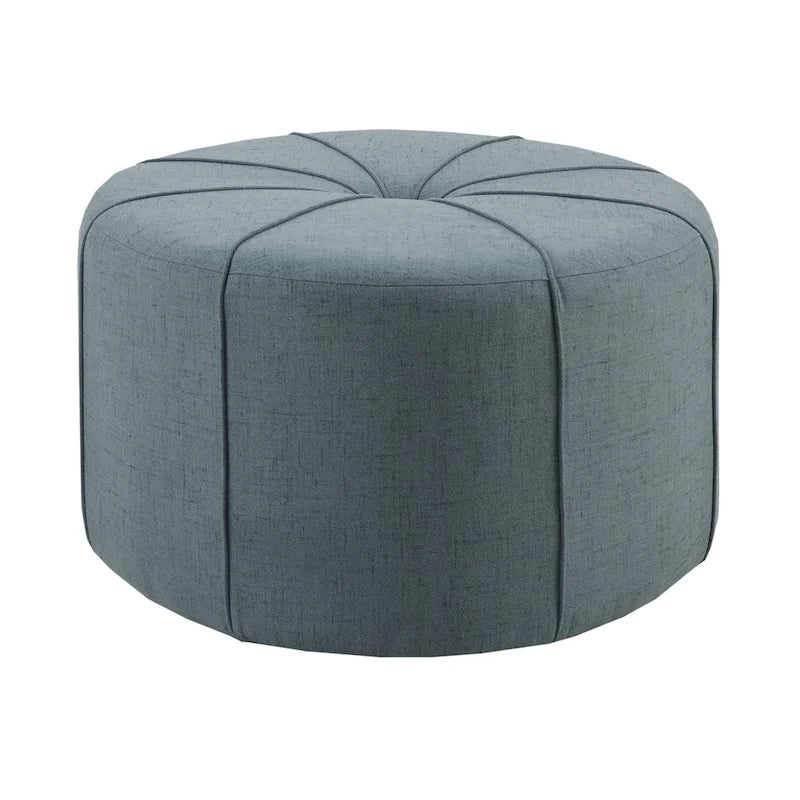 Gepolsterter, gesteppter, ovaler Oversize-Hocker