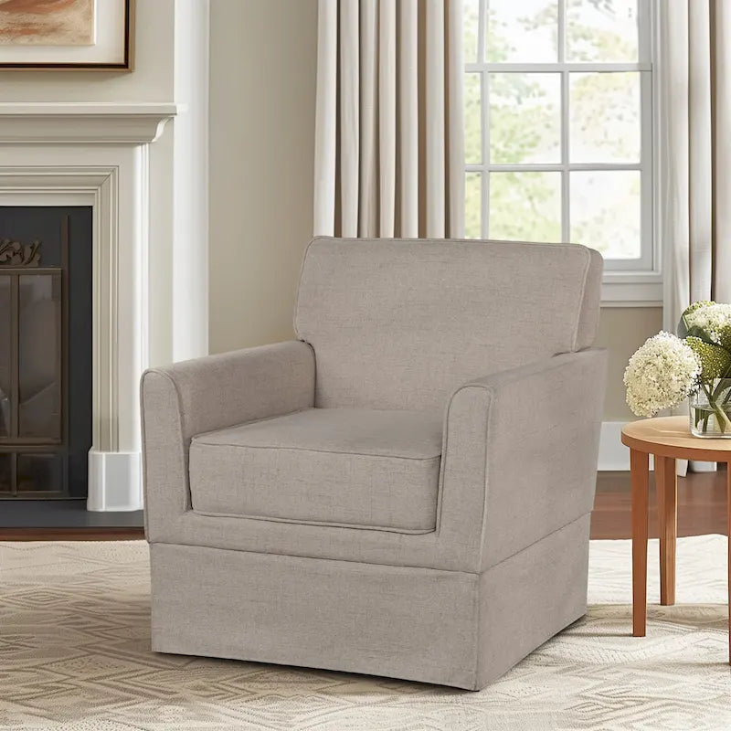 510 Design Paula Slipcover Accent Armchair - 30W x 30.5D x 33H
