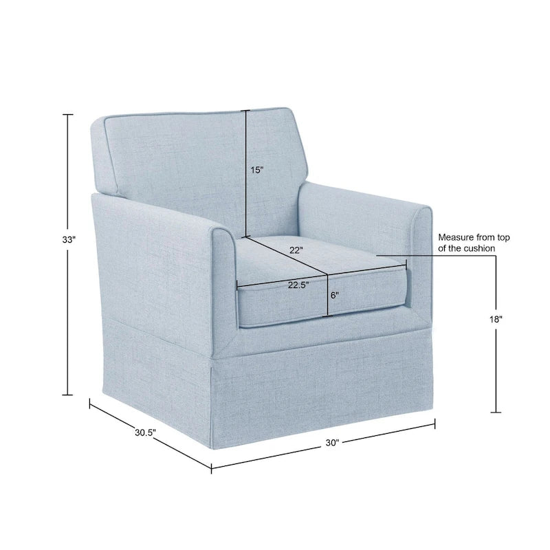 Akzent-Sessel mit Schonbezug - 30W x 30.5D x 33H Zoll