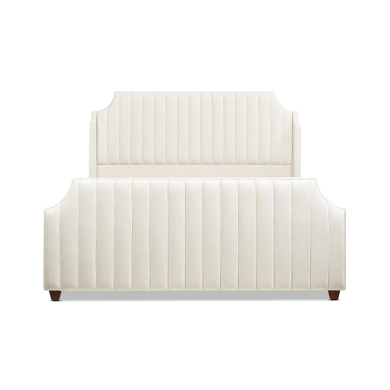Kingsize-Bettgestell mit Paneelen und Kanalsteppung