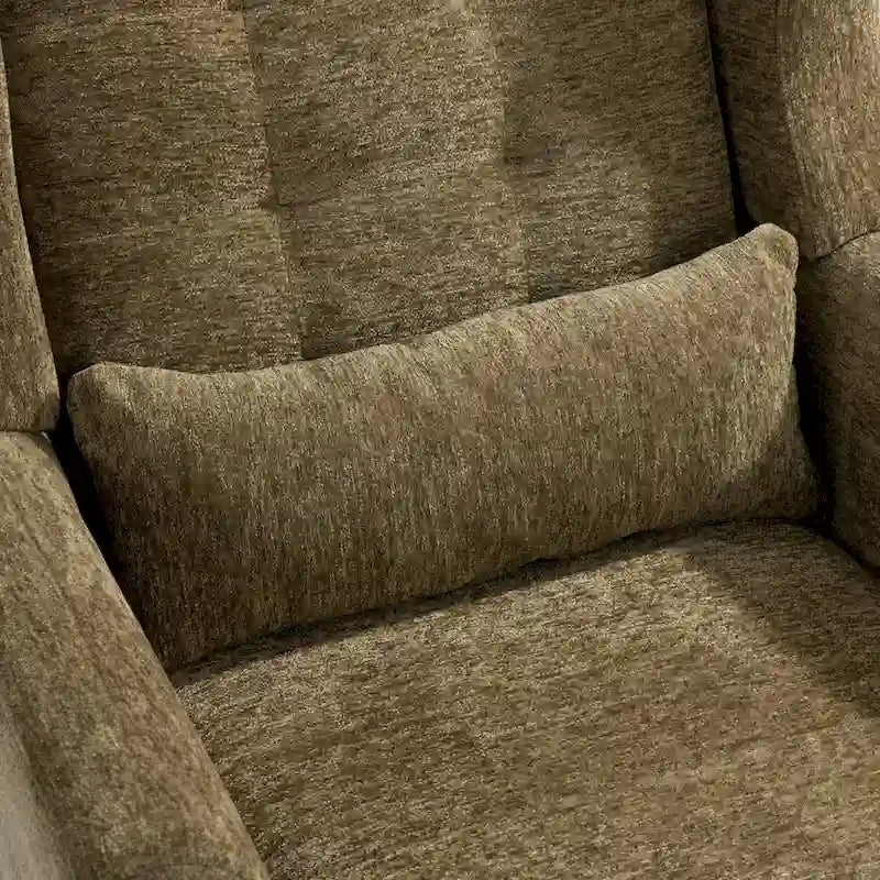 Moderner Akzentstuhl, Chenille-Sessel für Wohnzimmer, bequemer, weich gepolsterter Loungesessel für kleine Räume und Schlafzimmer