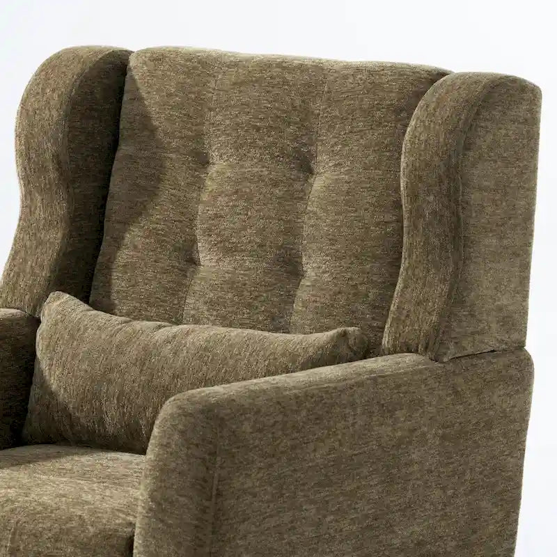 Moderner Akzentstuhl, Chenille-Sessel für Wohnzimmer, bequemer, weich gepolsterter Loungesessel für kleine Räume und Schlafzimmer