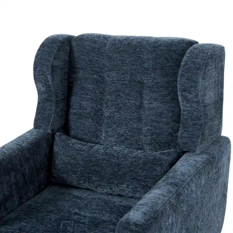 Moderner Akzentstuhl, Chenille-Sessel für Wohnzimmer, bequemer, weich gepolsterter Loungesessel für kleine Räume und Schlafzimmer