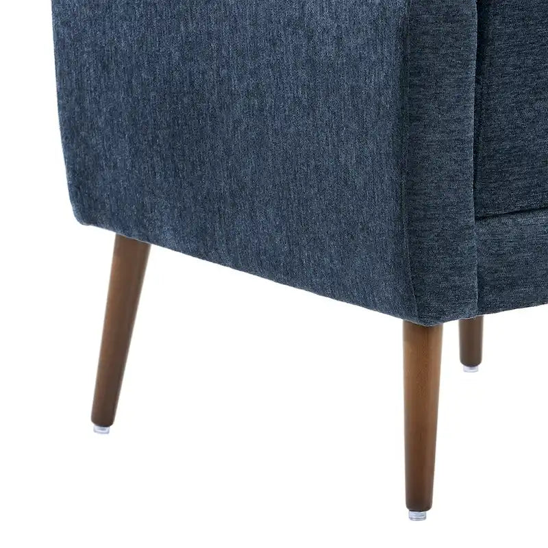 Moderner Akzentstuhl, Chenille-Sessel für Wohnzimmer, bequemer, weich gepolsterter Loungesessel für kleine Räume und Schlafzimmer