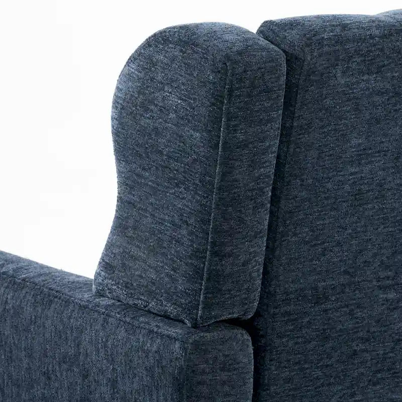 Moderner Akzentstuhl, Chenille-Sessel für Wohnzimmer, bequemer, weich gepolsterter Loungesessel für kleine Räume und Schlafzimmer