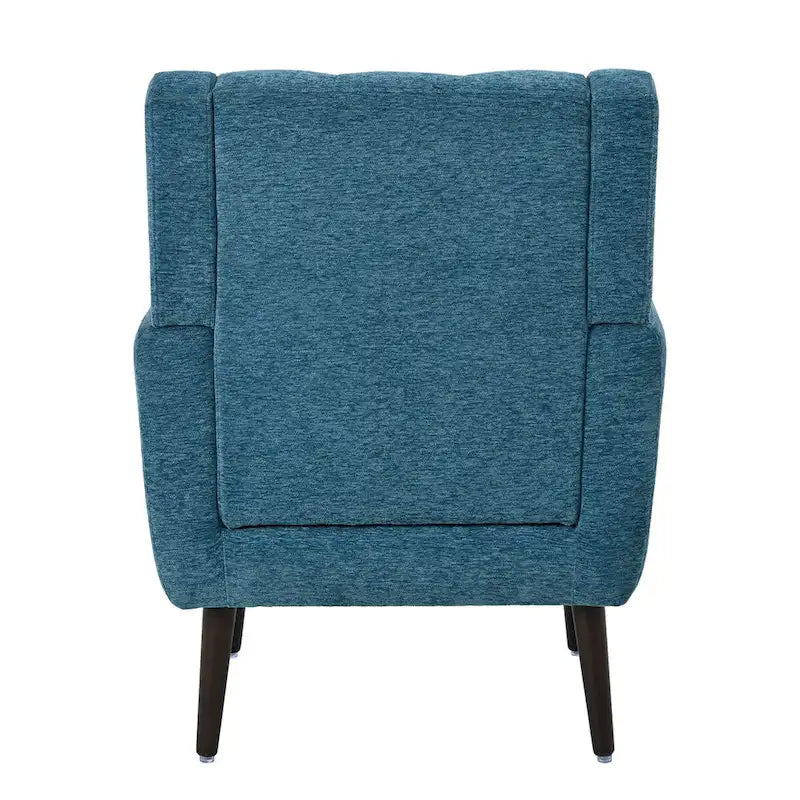 Moderner Akzentstuhl, Chenille-Sessel für Wohnzimmer, bequemer, weich gepolsterter Loungesessel für kleine Räume und Schlafzimmer