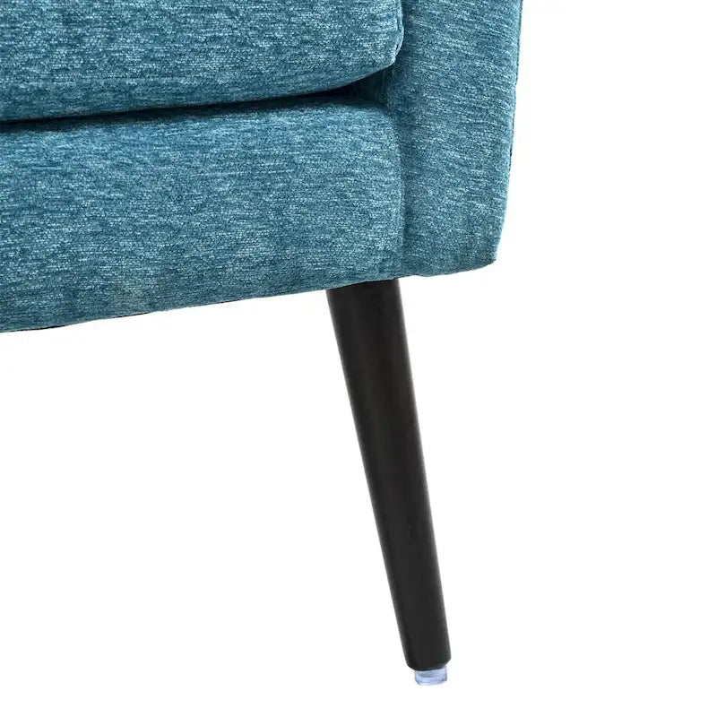 Moderner Akzentstuhl, Chenille-Sessel für Wohnzimmer, bequemer, weich gepolsterter Loungesessel für kleine Räume und Schlafzimmer