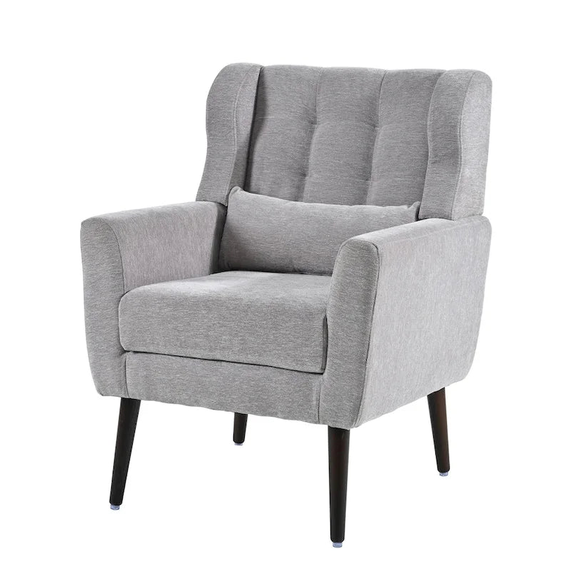 Moderner Akzentstuhl, Chenille-Sessel für Wohnzimmer, bequemer, weich gepolsterter Loungesessel für kleine Räume und Schlafzimmer