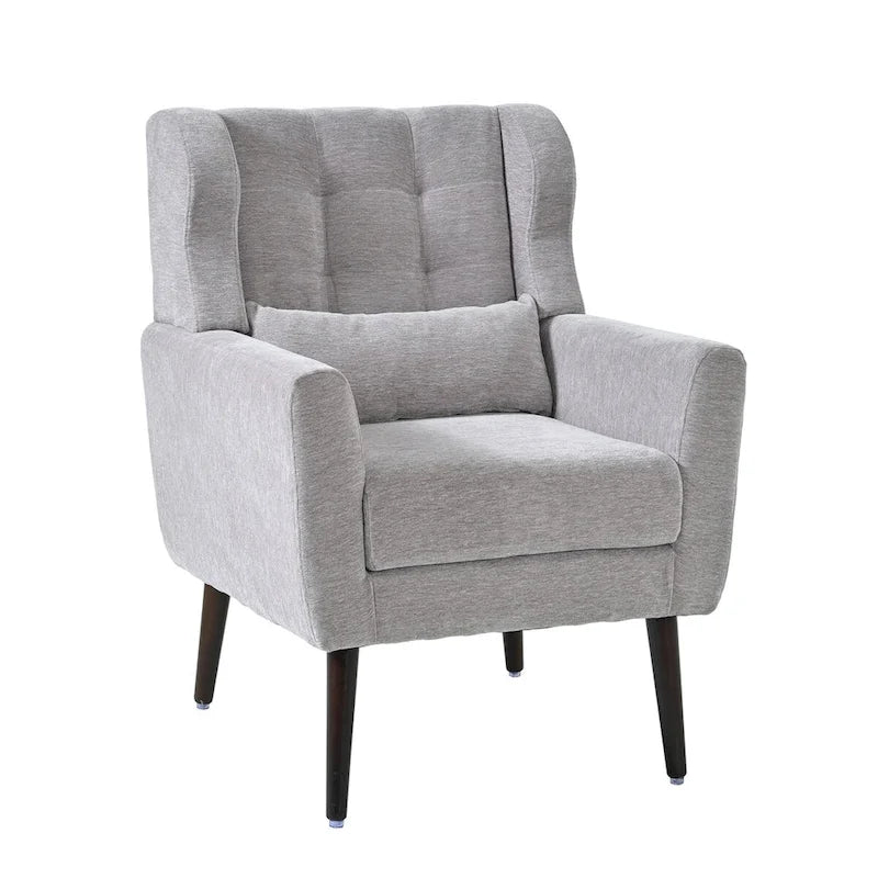 Moderner Akzentstuhl, Chenille-Sessel für Wohnzimmer, bequemer, weich gepolsterter Loungesessel für kleine Räume und Schlafzimmer