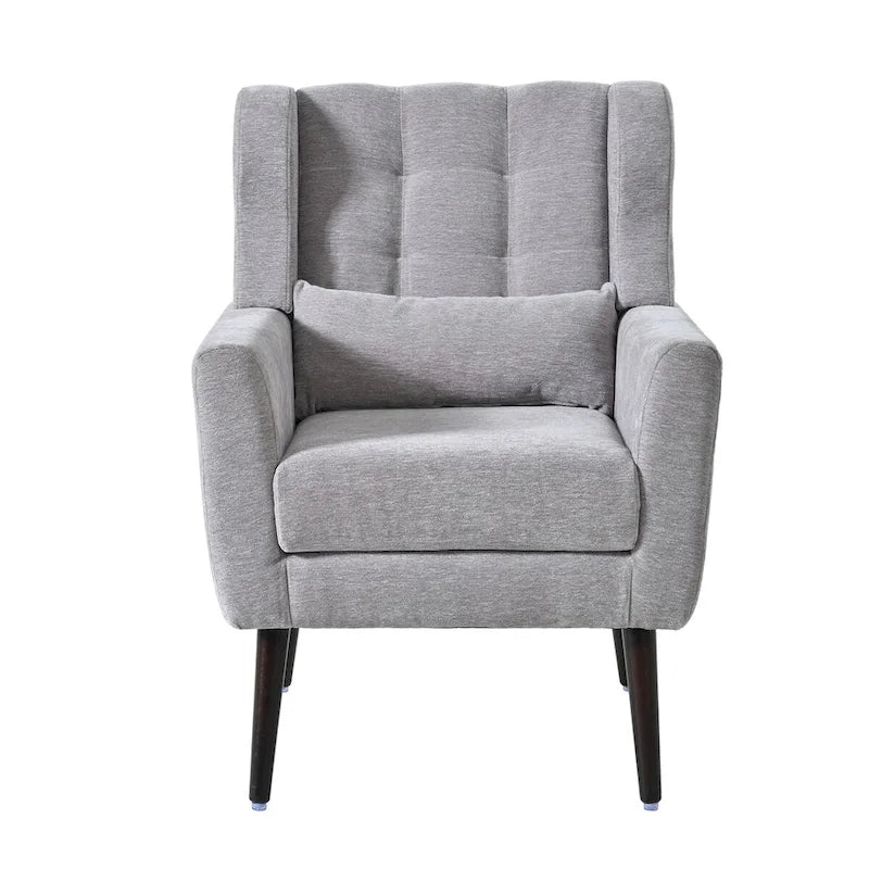 Moderner Akzentstuhl, Chenille-Sessel für Wohnzimmer, bequemer, weich gepolsterter Loungesessel für kleine Räume und Schlafzimmer
