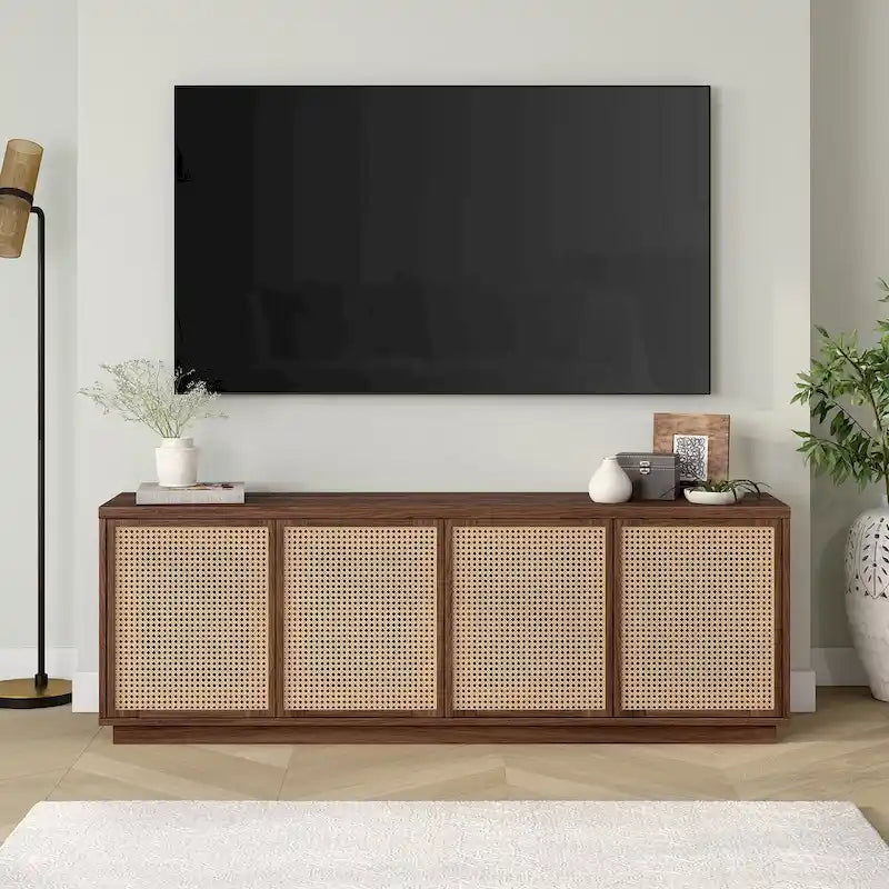 Rechteckiger TV-Ständer für Fernseher bis 78 Zoll, 70 Zoll breit