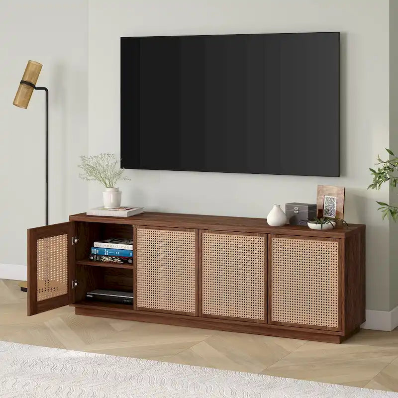 Rechteckiger TV-Ständer für Fernseher bis 78 Zoll, 70 Zoll breit