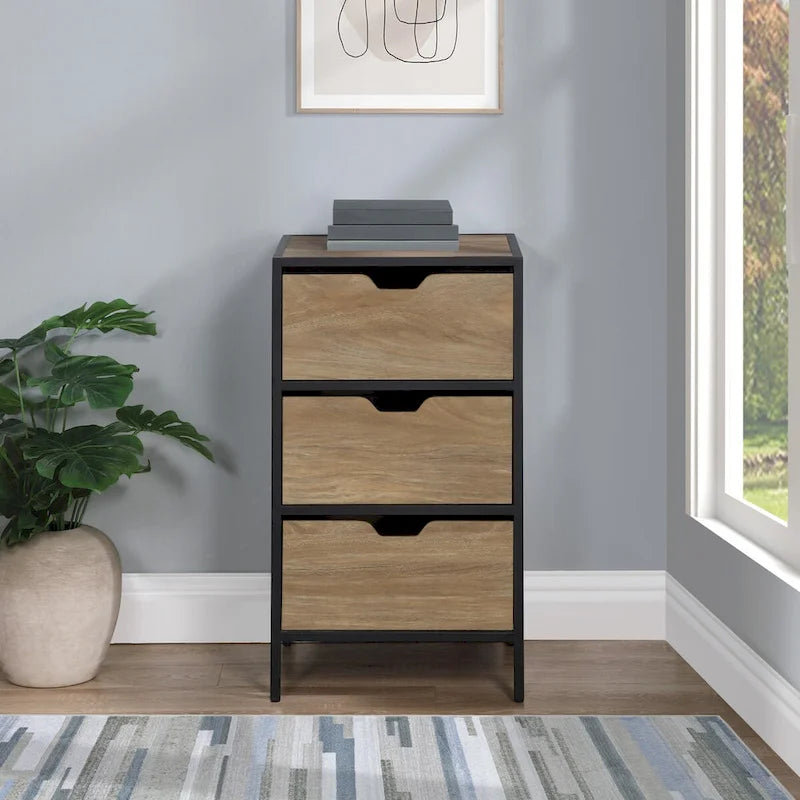Mueble auxiliar de almacenamiento con 3 cajones