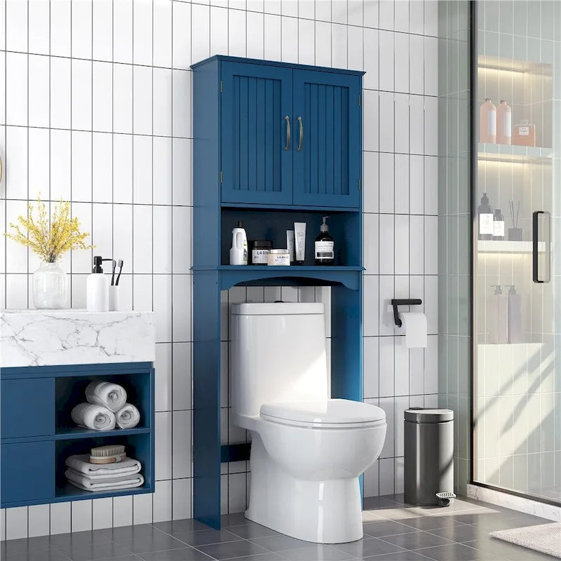 Platzsparender Badezimmer-Organizer über der Toilette