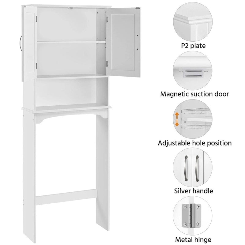 Platzsparender Badezimmer-Organizer über der Toilette