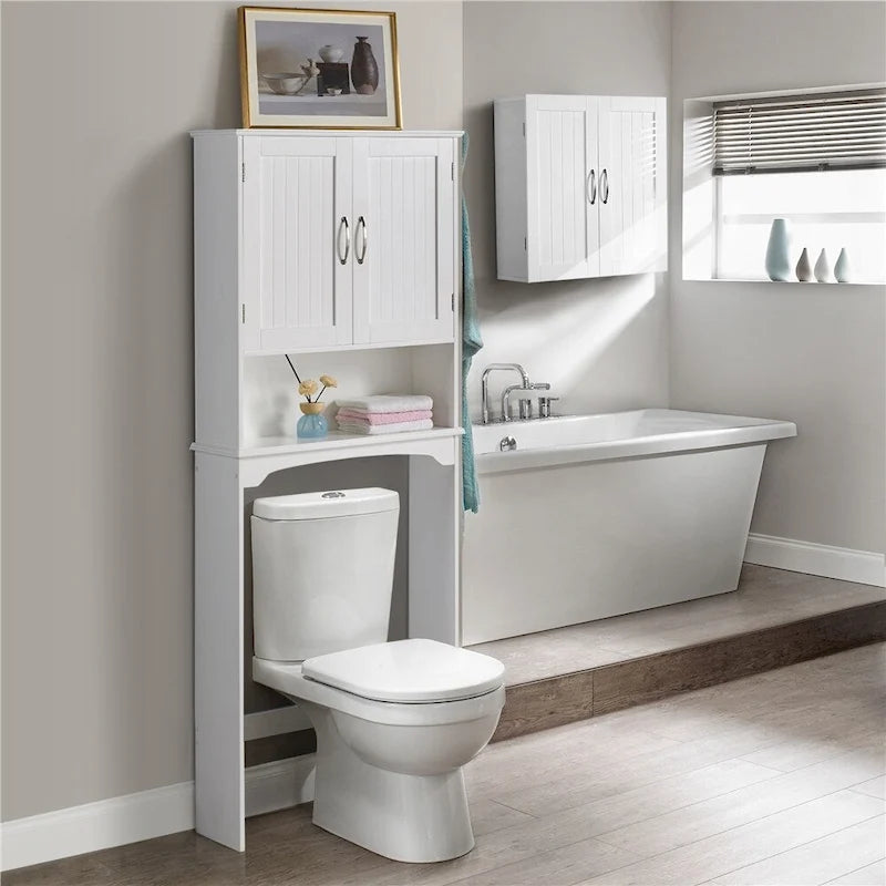 Platzsparender Badezimmer-Organizer über der Toilette