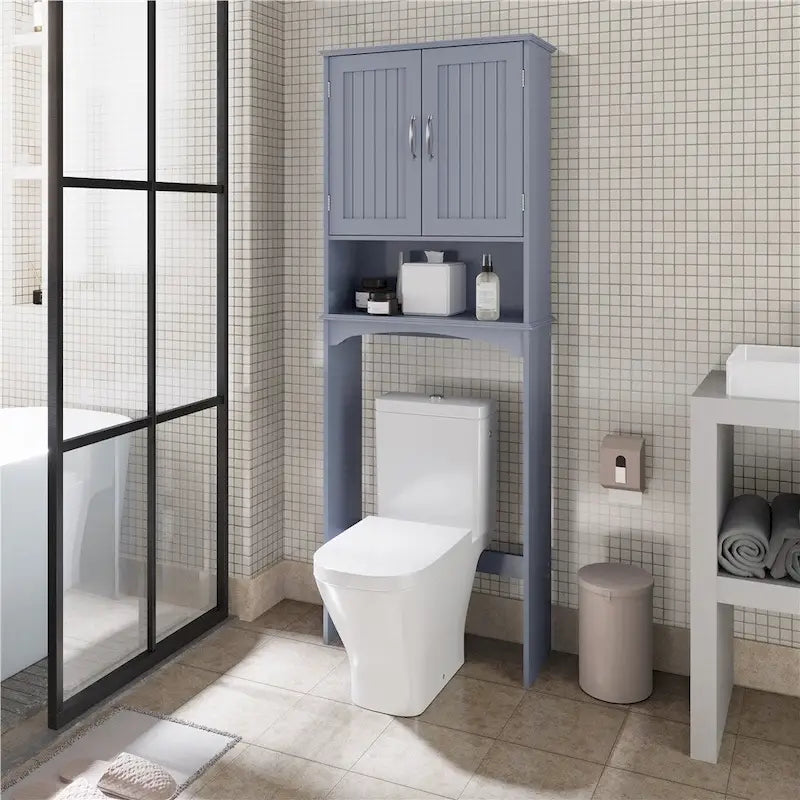 Platzsparender Badezimmer-Organizer über der Toilette