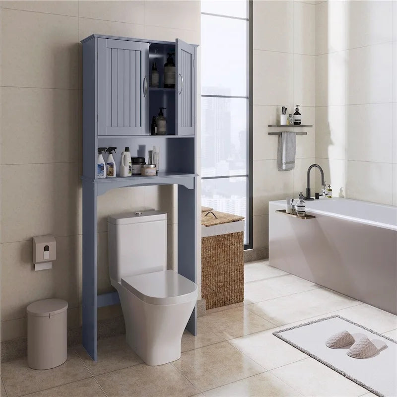 Platzsparender Badezimmer-Organizer über der Toilette