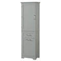 Linnenkast van 20 in. B x 13 in. D x 68.1 in. H met 2 laden van verschillend formaat en verstelbare plank